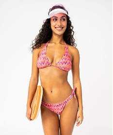 bas de maillot de bain en maille pailletee femme rose bas de maillots de bainE748201_1