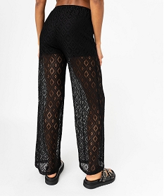 pantalon de plage en dentelle femme noir standard vetements de plageE750101_3