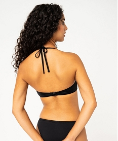 haut de maillot de bain corbeille effet drape femme noir standard haut de maillots de bainE750701_2