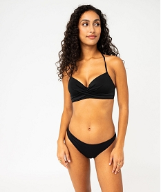 haut de maillot de bain corbeille effet drape femme noir standard haut de maillots de bainE750701_3