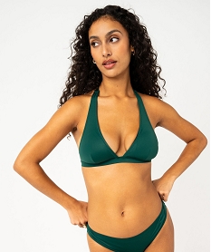 haut de maillot de bain femme forme triangle vert haut de maillots de bainE751701_1