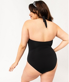 maillot de bain une piece femme grande taille bonnets triangles noir maillots de bain 1 pieceE752801_3