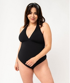maillot de bain une piece femme grande taille bonnets triangles noir standard maillot de bain 1 pieceE752801_4