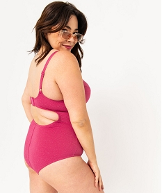 maillot de bain une piece scintillant femme grande taille rose maillots de bain 1 pieceE752901_3