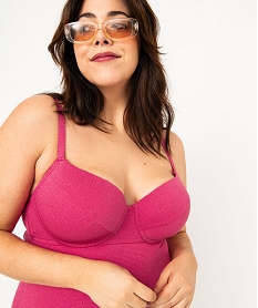 maillot de bain une piece scintillant femme grande taille rose maillots de bain 1 pieceE752901_4