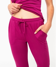 pantalon de pyjama fluide femme violetE753001_2