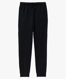 pantalon de pyjama en maille fine femme noir bas de pyjamaE753201_4
