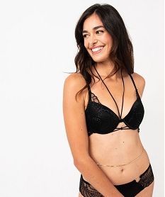 soutien-gorge push-up a armatures en dentelle noir soutien gorge avec armaturesE754501_1