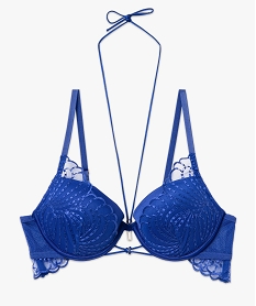 soutien-gorge push-up a armatures en dentelle bleu soutien gorge avec armaturesE754601_4