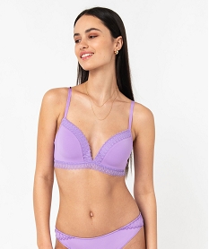 GEMO Soutien-gorge triangle moulé sans armatures violet standard