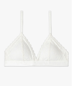 soutien-gorge triangle en dentelle avec mousses amovibles blanc standard soutien gorge sans armaturesE756901_4
