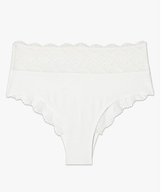 culotte en dentelle et microfibre femme argente culottesE760401_4