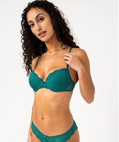 GEMO Soutien-gorge corbeille en dentelle à armatures vert emeraude