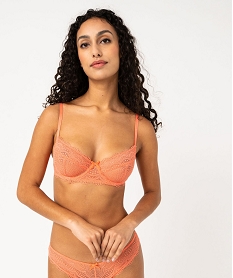 soutien-gorge forme corbeille en dentelle femme rose soutien gorge avec armaturesE766201_1