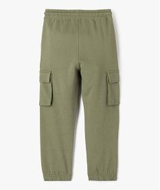pantalon de sport en maille avec poches a rabat garcon vert pantalonsE770501_3