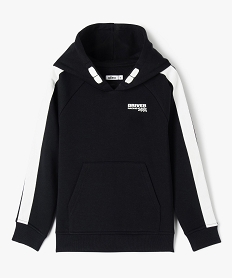 GEMO Sweat à capuche avec motif XXL dans le dos garçon noir standard