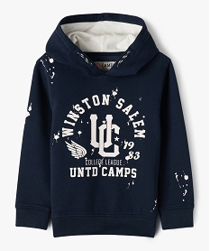 GEMO Sweat à capuche imprimé garçon - Camps United navy