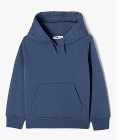 sweat a capuche interieur molletonne garcon bleu sweatsE773801_1