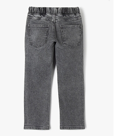jean regular avec taille elastique garcon gris jeansE774701_3