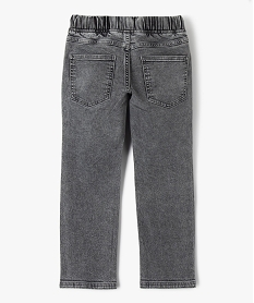 jean regular avec taille elastique garcon gris jeansE774701_4