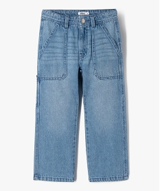jean large avec poches plaquees garcon bleu jeansE775101_1