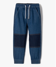 GEMO Jean confortable à taille élastique garçon bleu vif
