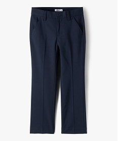 pantalon elegant en toile fine et souple garcon bleu pantalonsE776301_1