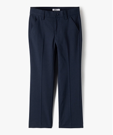 GEMO Pantalon élégant en toile fine et souple garçon Bleu