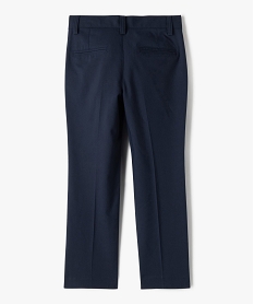 pantalon elegant en toile fine et souple garcon bleu pantalonsE776301_3