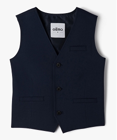 GEMO Gilet sans manches en viscose garçon Bleu