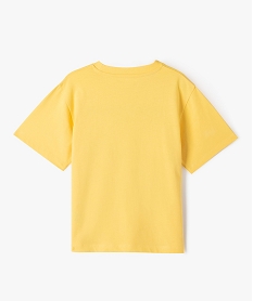 tee-shirt a manches courtes a motifs dinosaures garcon jaune tee-shirtsE782001_3
