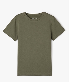 GEMO Tee-shirt à manches courtes en coton uni garçon Vert