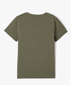tee-shirt a manches courtes en coton uni garcon vert tee-shirtsE782501_3