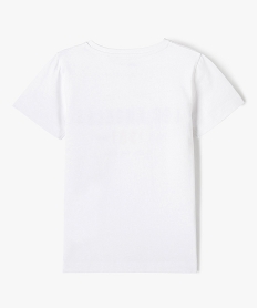 tee-shirt a manches courtes avec motif streetwear garcon blanc tee-shirtsE782601_3