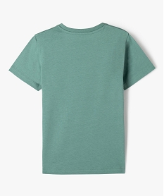 tee-shirt a manches courtes avec motif streetwear garcon vert tee-shirtsE782701_3