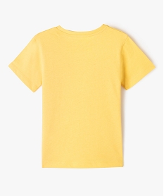 tee-shirt a manches courtes avec motif animalier garcon jaune tee-shirtsE783001_3