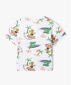 tee-shirt oversize a motif animaux garcon blancE784001_3