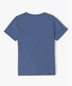 tee-shirt manches courtes imprime patine garcon bleuE784201_3