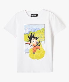 GEMO Tee-shirt à manches courtes motif manga garçon - Dragon Ball Z Blanc