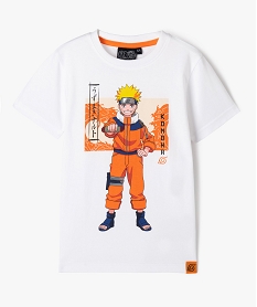 GEMO Tee-shirt à manches courtes à motif manga garçon - Naruto Blanc