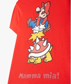 tee-shirt a manches courtes avec motif mario garcon - super mario rougeE785101_2