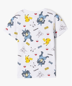 tee-shirt a manches courtes avec motifs multicolores garcon - pokemon blancE785201_3