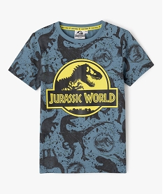 tee-shirt manches courtes imprime garcon - jurassic world bleuE785401_1