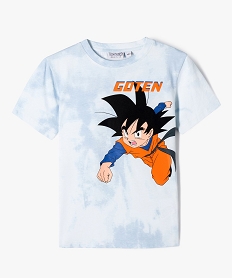GEMO Tee-shirt manches courtes imprimé recto verso garçon - Dragon Ball Super Bleu
