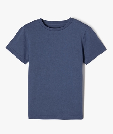 GEMO Tee-shirt à manches courtes en coton uni garçon Bleu