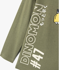 tee-shirt manches longues avec motif dinosaure garcon vertE787201_2