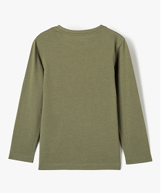 tee-shirt manches longues avec motif dinosaure garcon vert tee-shirtsE787201_4