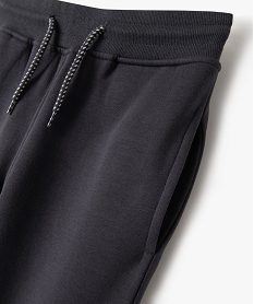 pantalon de jogging avec interieur molletonne garcon gris pantalonsE788801_2
