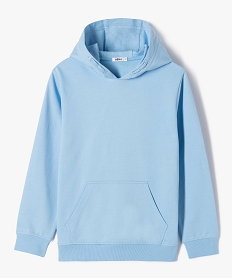 sweat a capuche non molletonne garcon bleuE791301_1