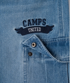 jean cargo delave a taille elastique garcon - camps united bleu jeansE791901_2